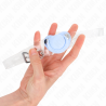 gag en forme de sucette bleu clair 5,5 x 4 cm ajustable 43-60 cm
