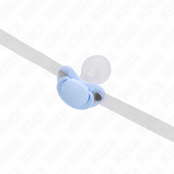 gag en forme de sucette bleu clair 5,5 x 4 cm ajustable 43-60 cm