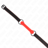 gag en os avec sangle en cuirette rouge ajustable 41-57 cm