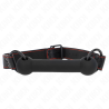 bone bag avec sangle en cuir noir ajustable 41-57 cm