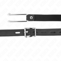 bâton à crochet en métal 11,5 cm avec sangle en cuir réglable 39-58 cm x 2 cm