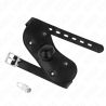 masque boucles ball gag avec serrure réglable 42-60 cm