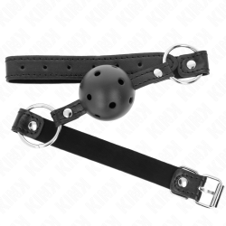 boule noire creuse dure 4,5 cm gag modèle 1 63,5 x 2 cm