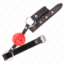 bâton creux dur rouge modèle 2 65 x 2,5 cm