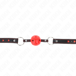 bâton creux dur rouge modèle 2 65 x 2,5 cm