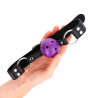 balle respirante 4 cm bag avec double rivet violet 62,5 x 2,5 cm ajustable 42-58 cm