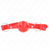 bâton respirant 4 cm avec double rivet modèle 1 rouge 62,5 x 2,5 cm réglable 42-58 cm