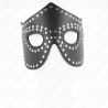 masque en cuirette à rivets modèle 2 30 x 12 cm