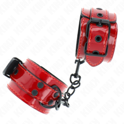 poignets rouge foncé 23 x 5 cm