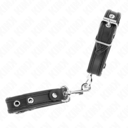 mini bracelets noir avec clous réglables 16-22 cm x 2 cm
