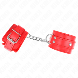 3 appareils-poignets ajustables rouge 17,5-25 cm x 6 cm