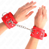 3 appareils-poignets ajustables rouge 17,5-25 cm x 6 cm
