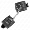 appui-poignets noir avec ceinture noire réglable 17-28 cm x 6 cm