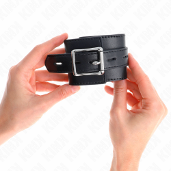appui-poignets noir avec ceinture noire réglable 17-28 cm x 6 cm