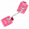 appui-poignets rose framboise avec doublure rose framboise réglable 20-28 cm x 5,5 cm
