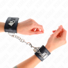 appui-poignets avec fermeture par cadenas noir ajustable 16-23 cm x 5,5 cm