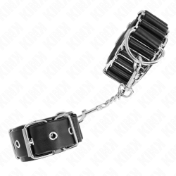 appui-poignets fins comme charnières noir réglable 16-22 cm x 3,5 cm
