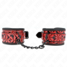appui-poignets motif diamant rouge foncé réglable 17-26 cm x 5,5 cm