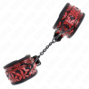 appui-poignets motif diamant rouge foncé réglable 17-26 cm x 5,5 cm