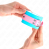 mignons attentes-poignets bleu-rose ajustables 16-28 cm x 5 cm