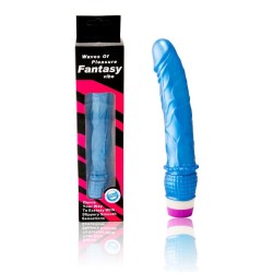 vibrateur vagues de plaisir 23 cm bleu