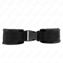 appareils-poignets à crochet et boucle en nylon rouge-noir modèle 1 ajdustable 25-35 cm x 6 cm