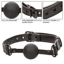 nocturnal bâillon à boule en silicone noir