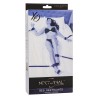 nocturnal ceinture de lit réglable en cuir noir