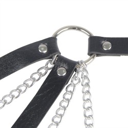 953713 ceinture punk bondage boucle métal noire taille unique