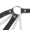953713 ceinture punk bondage boucle métal noire taille unique