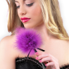 duster marabou rose violet