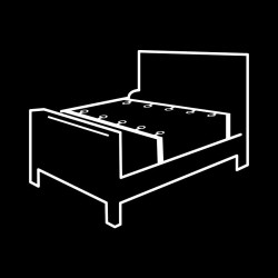 ensemble de liens de lit de luxe avec doublure en noprène