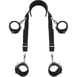 position maître avec 4 menottes doublées de noprène
