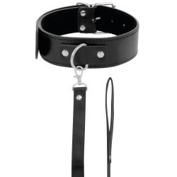 collier de posture avec chaîne en cuir