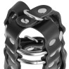 cage de chasteté en cuir avec serrure