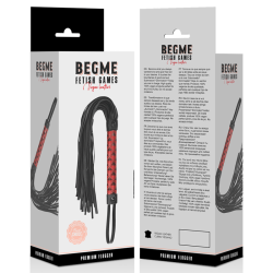 flogger en cuir végan édition rouge