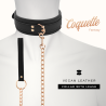 collier fantaisie en cuir végan avec bracelet et doublure en néoprène