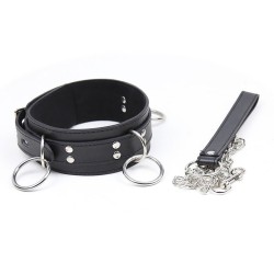 collier de soumission avec 3 anneaux