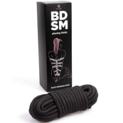 corde de bondage noire  collection bdsm