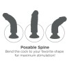 gode vibrateur avec testicules 17.78 cm naturel