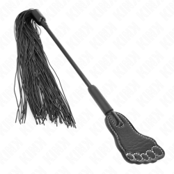 pagaie en forme de pied avec fouet à gland 31 cm