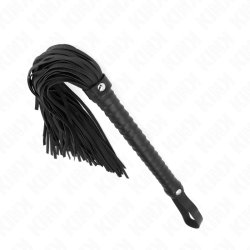 fouet avec manche texturé noir 48,5 cm