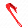 fouet avec manche texturé rouge 48,5 cm