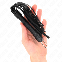 simple mini fouet noir 28 cm