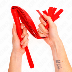 fouet à queue large rouge 48,5 cm