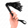 mini fouet daim noir 30 cm