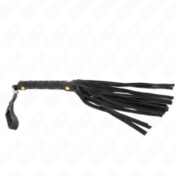 mini fouet daim noir 30 cm