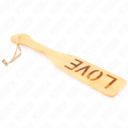 palette en bambou mot amour 32 x 5,5 cm