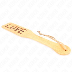 palette en bambou mot amour 32 x 5,5 cm