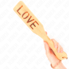 palette en bambou mot amour 32 x 5,5 cm